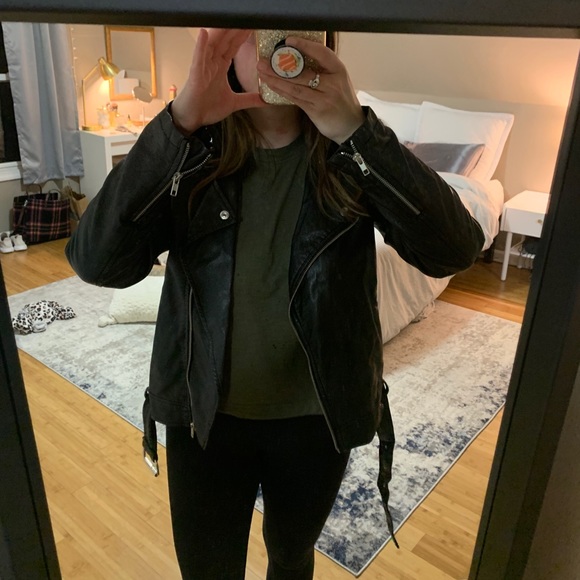 Faux Leather Moto Jacket - Picture 5 of 6